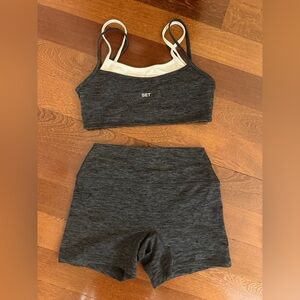 SET ACTIVE FORMCLOUD DOUBLE SCOOP BRA - PEPPER HEATHER GREY